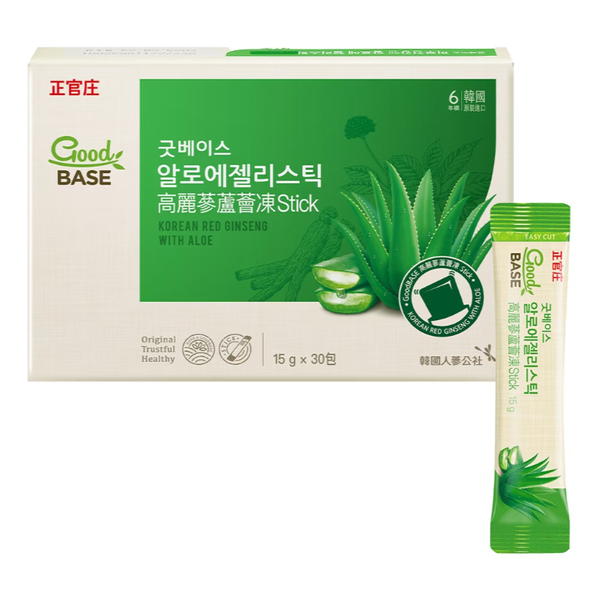 GoodBASE Korean Red Ginseng with Aloe Jelly - 30sticks