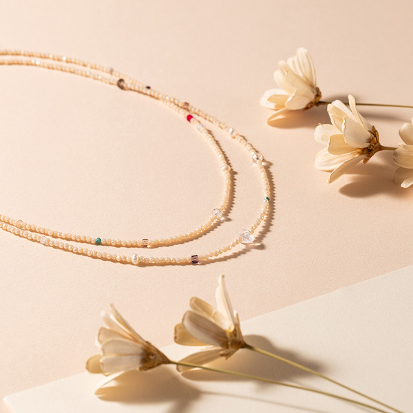 彩球圓舞曲雙層項鍊
