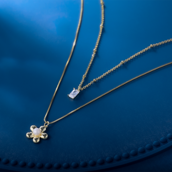 珍珠花語雙層項鍊