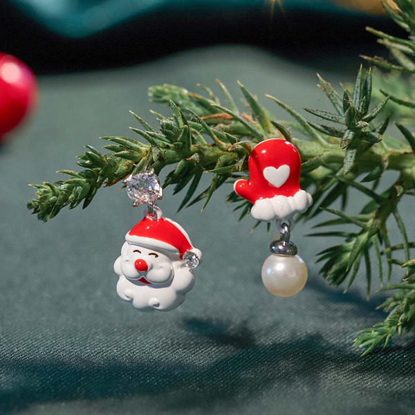 聖誕老人耳環
