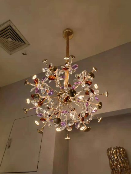 後現代創意蒲公英水晶吊燈