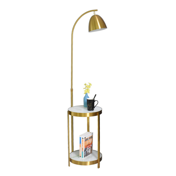 北歐沙發邊茶几落地燈