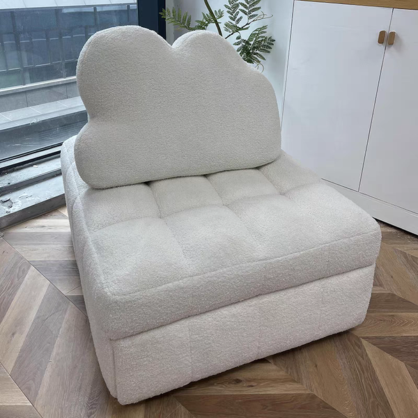 奶油風泡芙沙發床