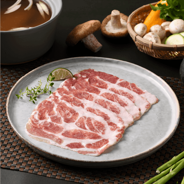 亞麻籽黑豬 特選梅花火鍋肉片 200克