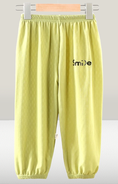 -柔軟彈性- 冰絲防蚊燈籠褲 嫩芽綠