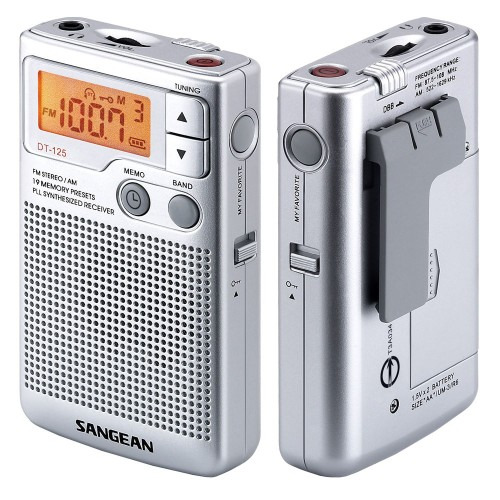 SANGEAN二波段數位式口袋型收音機 DT125