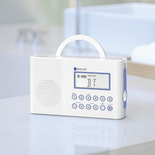 SANGEAN 藍牙浴適聽AM/FM二波段數位式收音機 H202