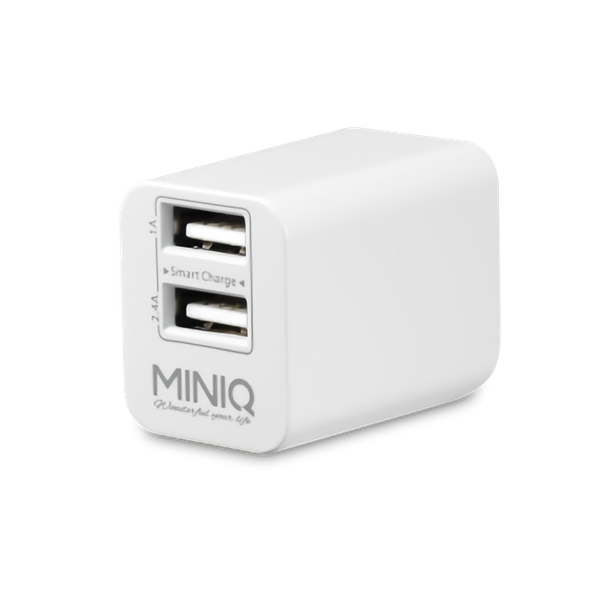 MINIQ萬用充電器 AC-DK46T(雙輸出2.4A)