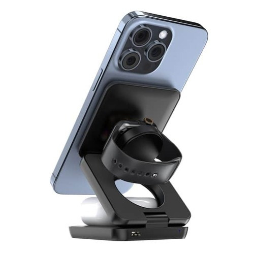 【MINIQ】3 in 1 折疊式磁吸無線充電器座/WC002