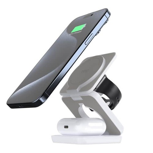 【MINIQ】3 in 1 折疊式磁吸無線充電器座/WC002