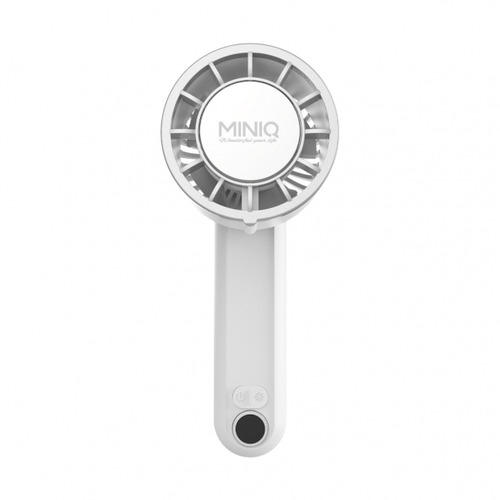 MINIQ手持數顯製冷風扇/白色-FA004/W