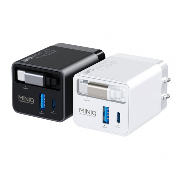 【MINIQ】GaN 自帶線65W快速電源供應器/ACDK80T