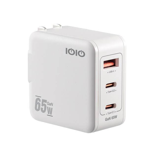 IOIO  65W C to C氮化鎵智慧型急速充電組 IOCP1868