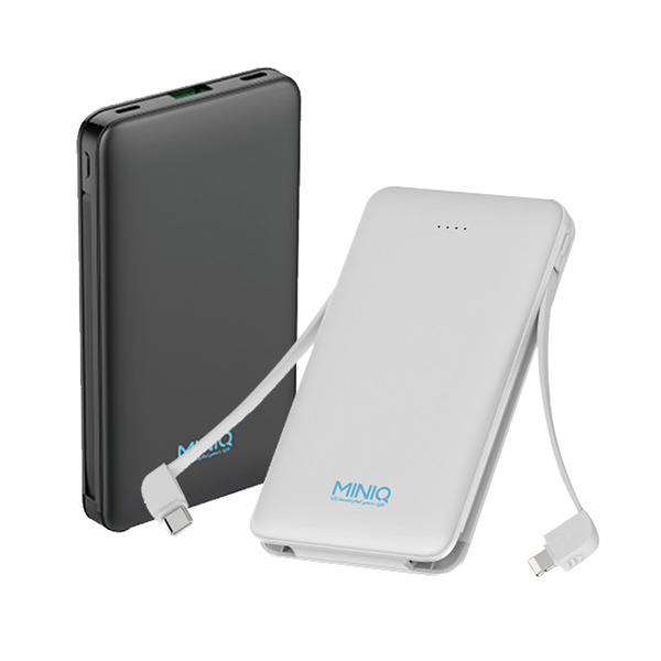 miniQ自帶快充雙線行動電源組MDBP068