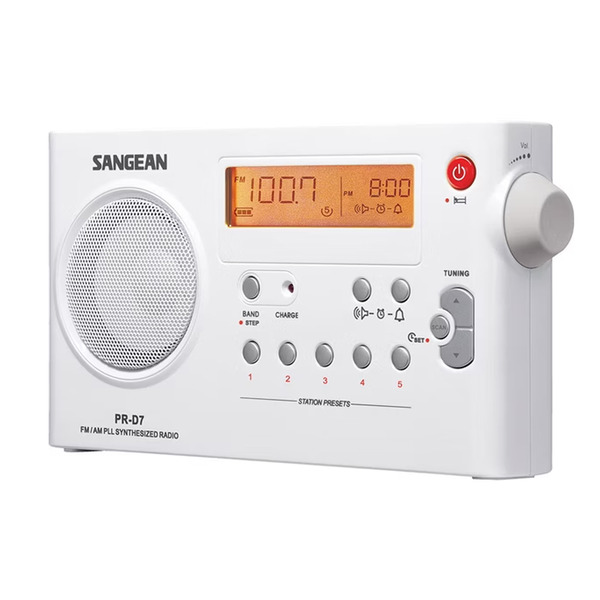 SANGEAN 調頻/調幅二波段數位時鐘收音機 PRD7