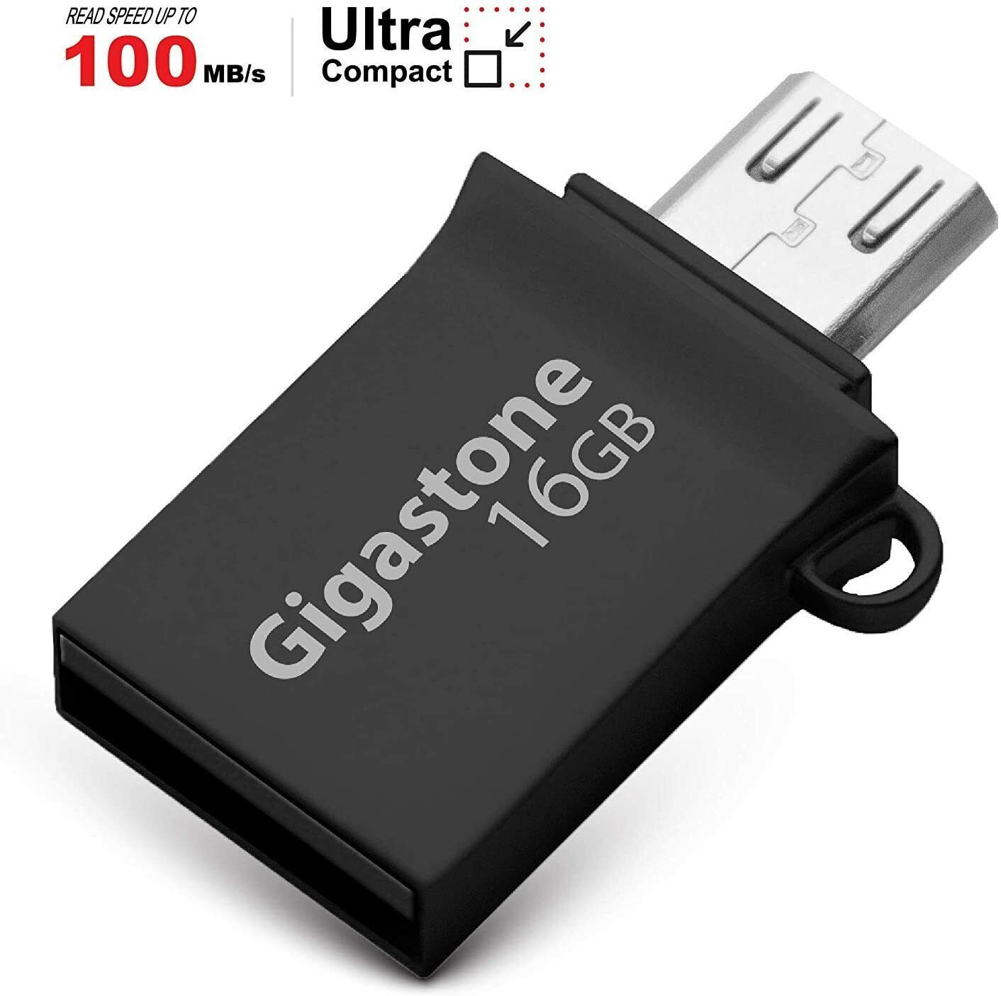 respekt skrige bibliotekar 16GB USB 3.0 Flash Drive OTG with USB and Micro USB Dual Interfaces  Gigastone