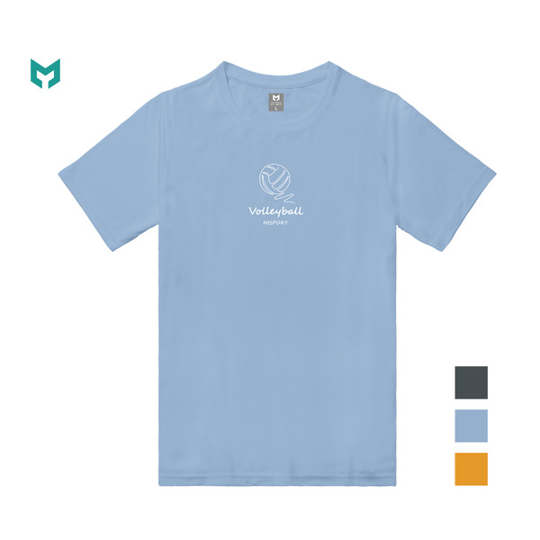 超值排汗圖T - 排球一筆劃(小圖)