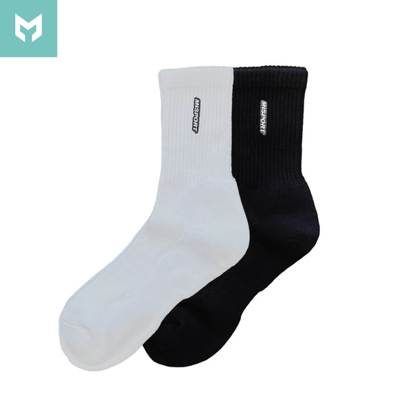 刺繡品牌LOGO運動襪(加厚款)