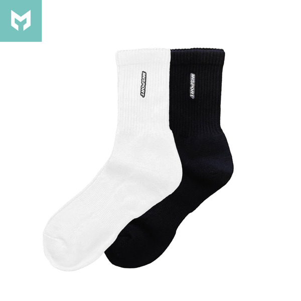 刺繡品牌LOGO運動襪(加厚款)