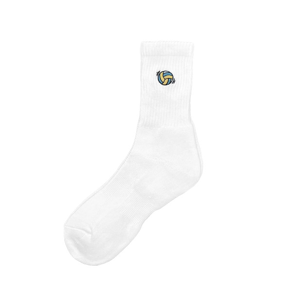 刺繡排球運動襪(加厚款)