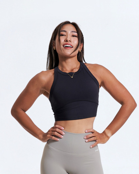 削肩工字背背心Bratop｜純粹黑