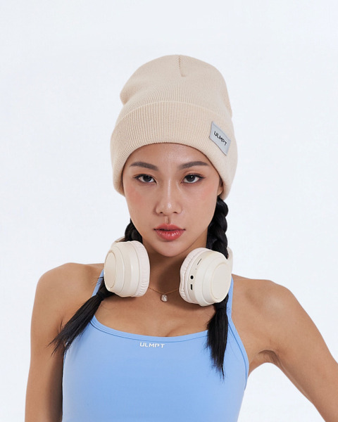 美式經典反摺毛帽｜奶油杏