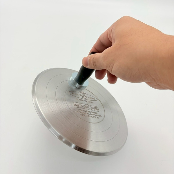 【義大利PIARDI 不鏽鋼IH爐專用導磁板/轉接盤 12cm】義大利製 摩卡壺 咖啡 露營 導磁盤 解凍盤 超厚4MM