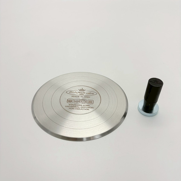 【義大利PIARDI 不鏽鋼IH爐專用導磁板/轉接盤 12cm】義大利製 摩卡壺 咖啡 露營 導磁盤 解凍盤 超厚4MM