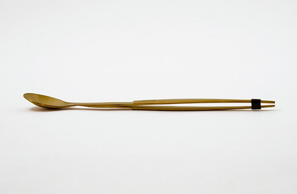 【德國Triangle】 主廚兩用試吃匙夾17CM 試吃夾 擺盤夾 銀色/金色/黑色