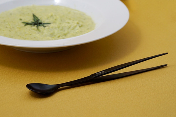 【德國Triangle】 主廚兩用試吃匙夾17CM 試吃夾 擺盤夾 銀色/金色/黑色