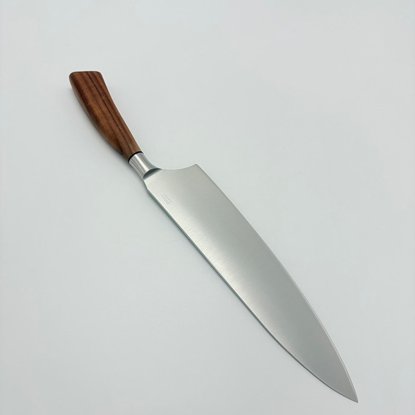 SALADINI 義大利手工主廚刀 25cm｜天然橄欖木握柄 胡桃木握柄 不鏽鋼廚房料理刀（5014O) (5014W)