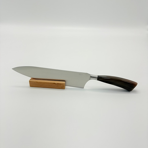 SALADINI 義大利手工主廚刀 25cm｜天然白牛角握柄   不鏽鋼廚房料理刀（5014C）仿白牛角色象牙白色樹脂握柄 (5014RB）主廚刀