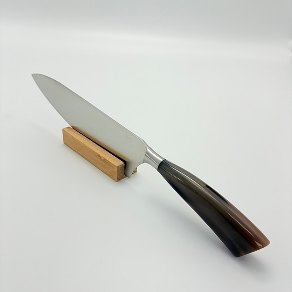 SALADINI 義大利手工主廚刀 25cm｜天然白牛角握柄   不鏽鋼廚房料理刀（5014C）仿白牛角色象牙白色樹脂握柄 (5014RB）主廚刀