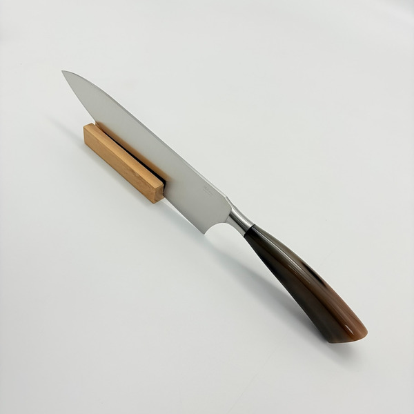 SALADINI 義大利手工主廚刀 25cm｜天然白牛角握柄   不鏽鋼廚房料理刀（5014C）仿白牛角色象牙白色樹脂握柄 (5014RB）主廚刀