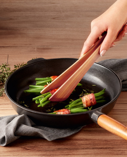 【TRIANGLE德國三角牌】櫻桃木夾子30公分 食品夾 櫻桃夾 沙拉夾 食物夾 櫻桃木 櫻桃夾