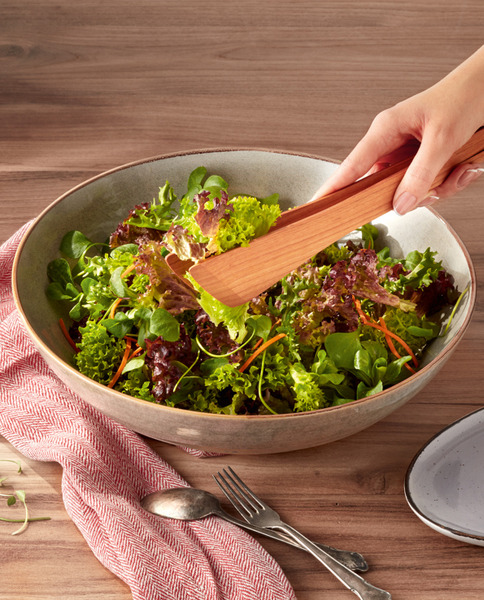 【TRIANGLE德國三角牌】櫻桃木夾子30公分 食品夾 櫻桃夾 沙拉夾 食物夾 櫻桃木 櫻桃夾