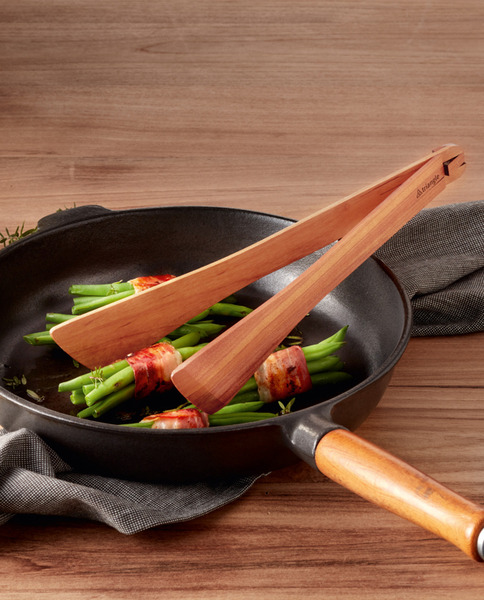 【TRIANGLE德國三角牌】櫻桃木夾子30公分 食品夾 櫻桃夾 沙拉夾 食物夾 櫻桃木 櫻桃夾