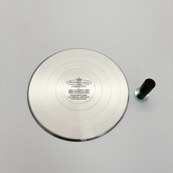【義大利PIARDI 不鏽鋼IH爐專用導磁板/轉接盤 22cm】義大利製 平底鍋 炒鍋  解凍盤 超厚4MM