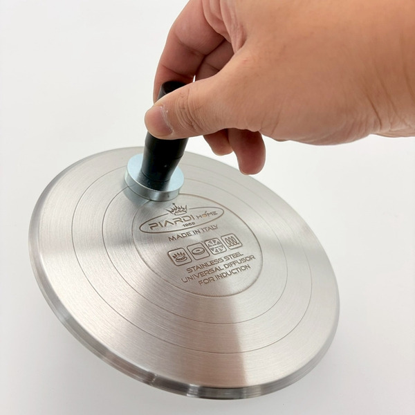 【義大利PIARDI 不鏽鋼IH爐專用導磁板/轉接盤 22cm】義大利製 平底鍋 炒鍋  解凍盤 超厚4MM