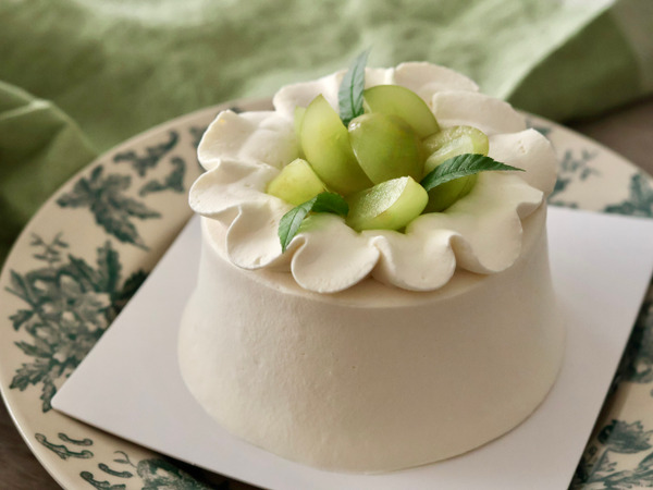 本和香糖葡萄鮮奶油戚風蛋糕＿4吋