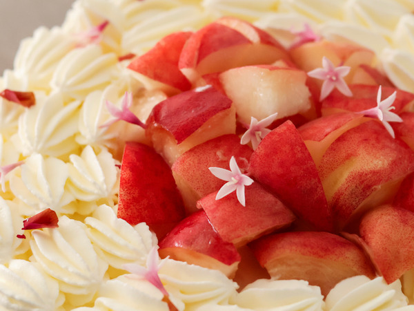 仲夏水蜜桃鮮奶油蛋糕＿8吋