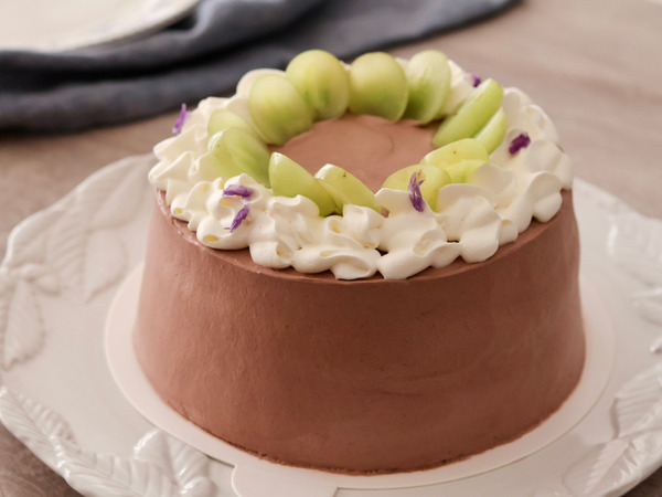 鐵觀音慕斯巧克力葡萄鮮奶油蛋糕＿6吋