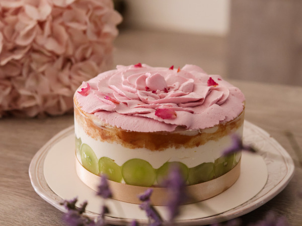 母親節｜ROSE葡萄荔枝庫利鮮奶油裸蛋糕