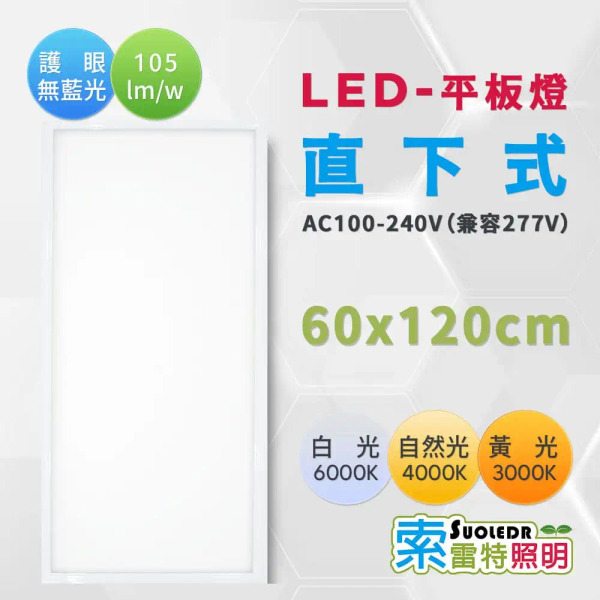 【Suoledr 索雷特】LED 直下式平板燈 60 x 120