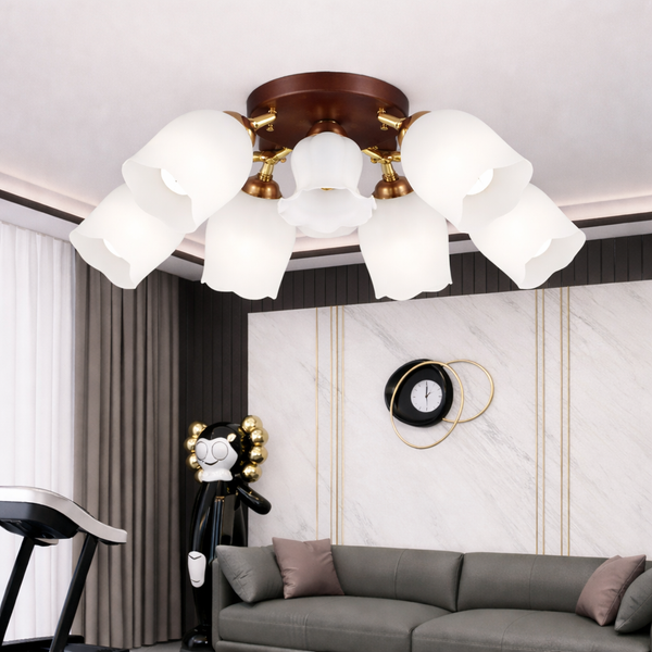 6+1｜附IC玻璃半吸頂燈 A43