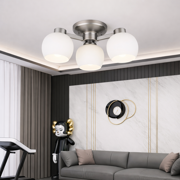 3+1｜附IC玻璃半吸頂燈 A24