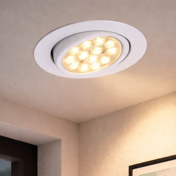 9公分｜15W可調角透鏡崁燈 V219