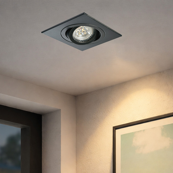 8公分｜MR16可調角方形崁燈 K-1023S