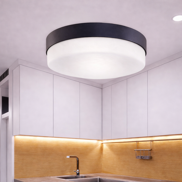 黑色蛋糕浴室陽台燈 K4812