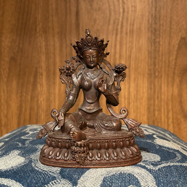 綠度母青銅佛像